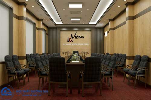 Thiết kế phòng họp với đồ nội thất đơn giản Thiết kế phòng họp với đồ nội thất đơn giản